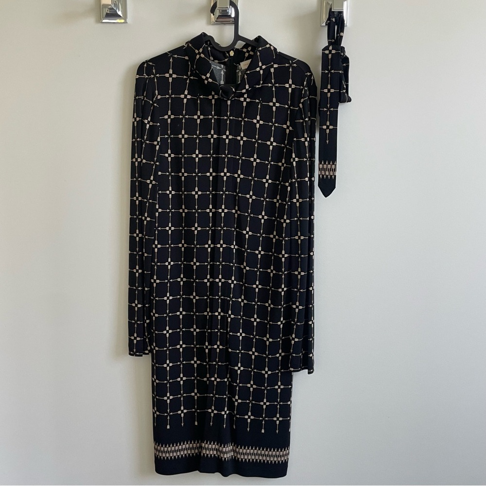 Tory Burch long sleeve dress w belt